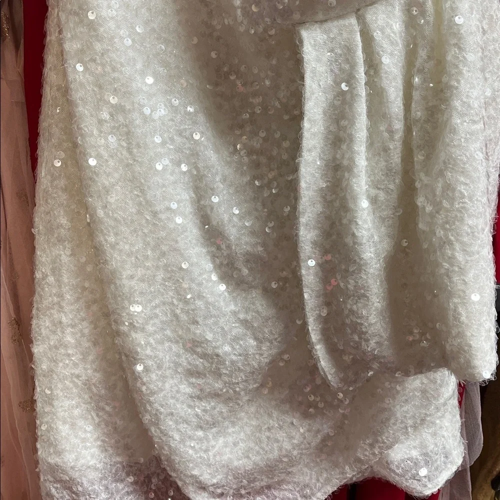 BHLDN Sachin & Babi Elegant White One-Shoulder Dress Size 4,12 ,10 - Picture 5 of 7